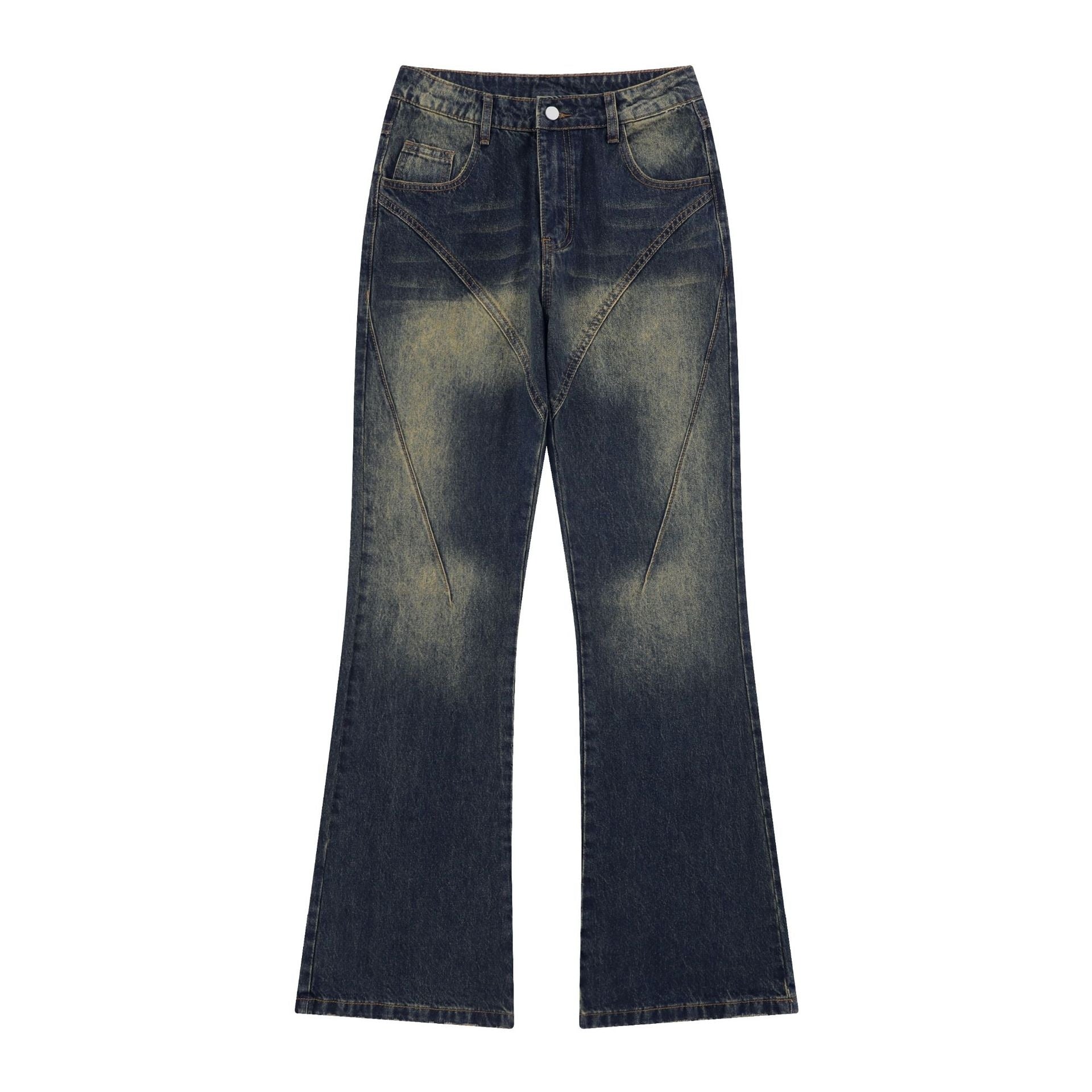 Vintage high street micro-washed slim-fit jeans